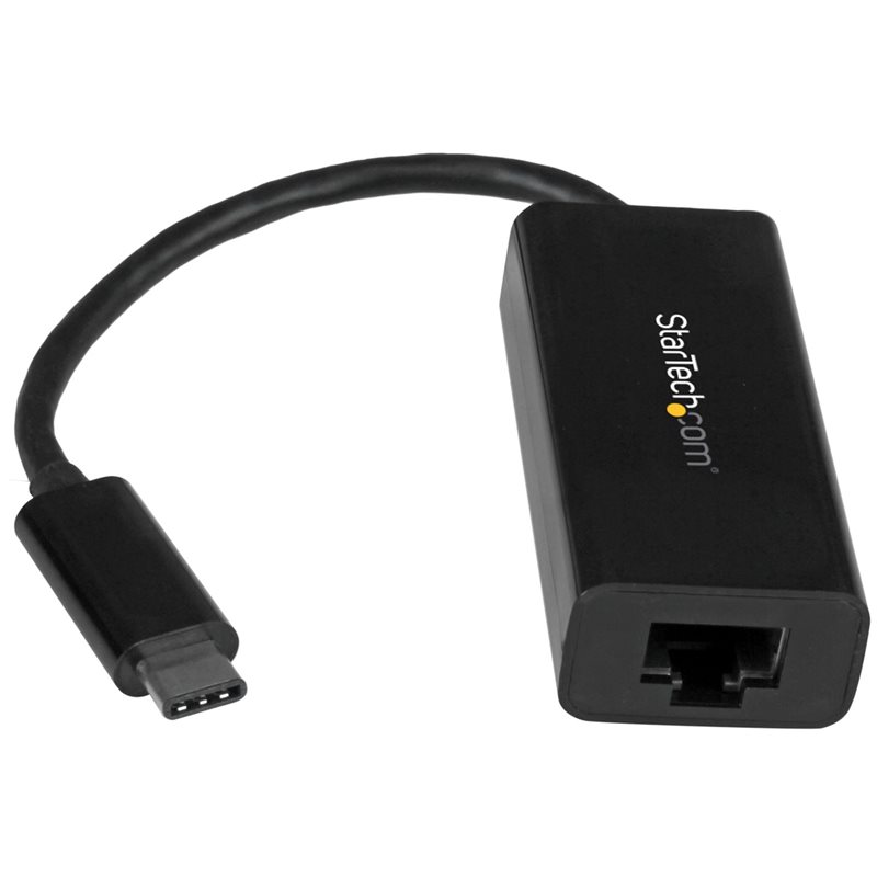 StarTech.com Gigabit Ethernet -verkkoadapteri, 3.2 Gen1 USB-C, musta