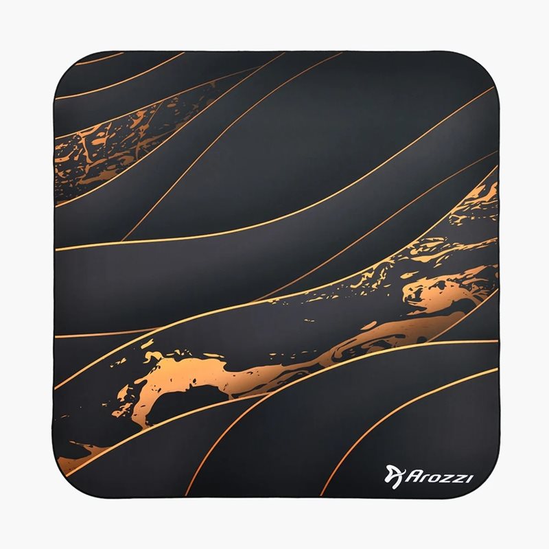 Arozzi ZONA Quattro Floor Pad, Black Gold -tuolimatto, musta / kulta