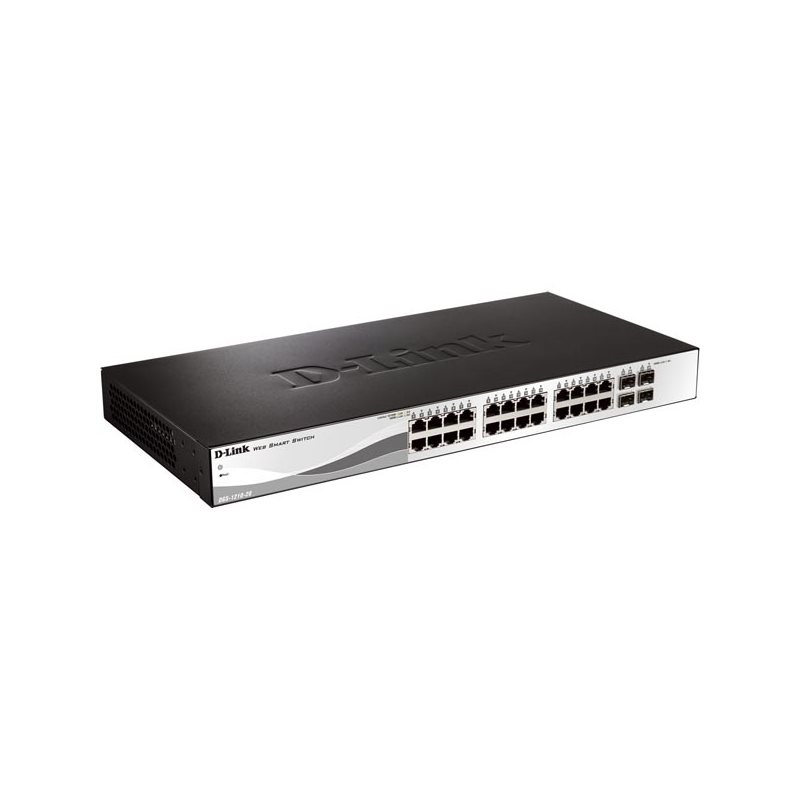 D-Link 24x 10/100/1000 Base-T ports with 4 x 1000Base-T /SFP ports