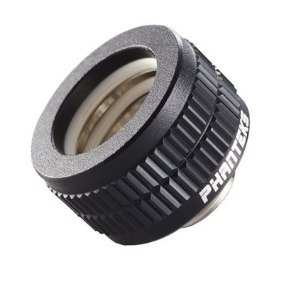 Phanteks 16mm Hard Tube Fitting -putkiliitin, G1/4, musta