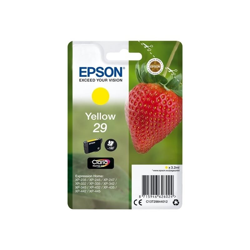 Epson 29 Claria Home Ink Strawberry -väriainekasetti, keltainen (SEC)