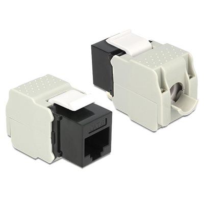 DeLock Keystone -moduuli, RJ-45 jack -> LSA Cat. 6 UTP, musta