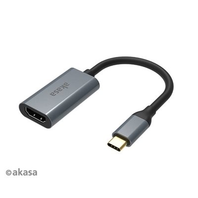 Akasa USB-C -> HDMI -adapteri, harmaa