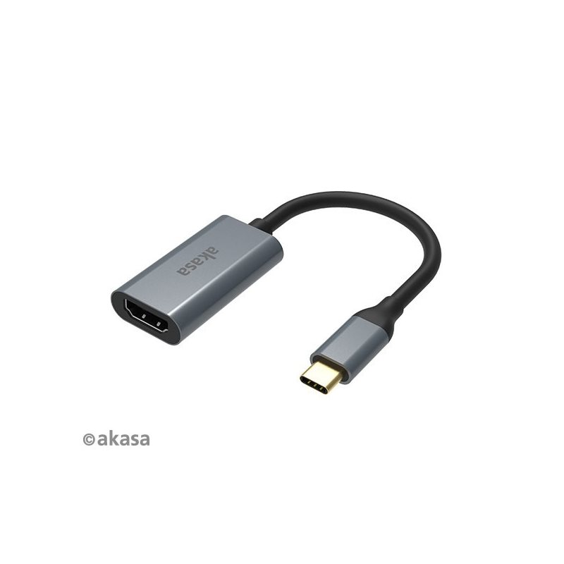 Akasa USB-C -> HDMI -adapteri, harmaa