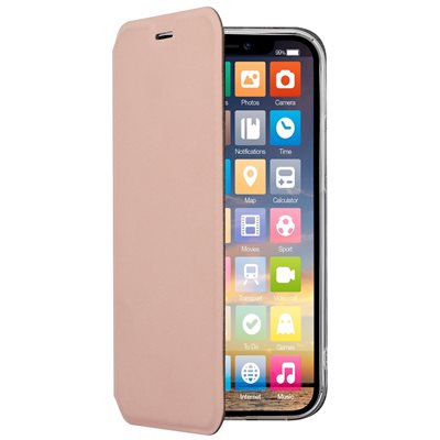 Screenor Clever -suojakotelo, iPhone 12/12 Pro, ruusu