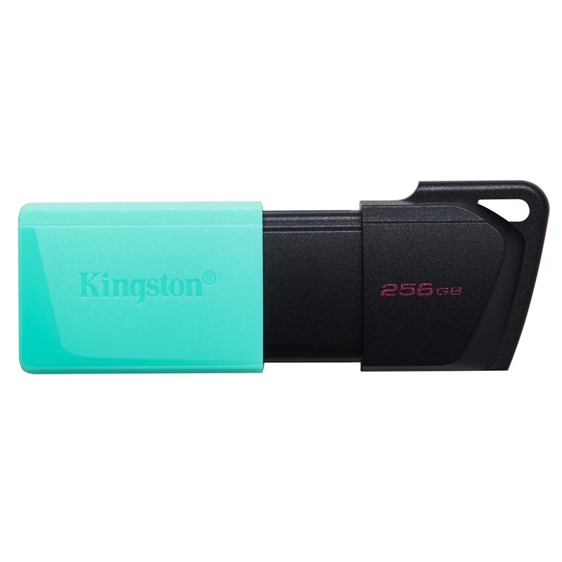 Kingston 256GB DataTraveler Exodia M, USB 3.2 Gen 1 -muistitikku, musta/sinivihreä