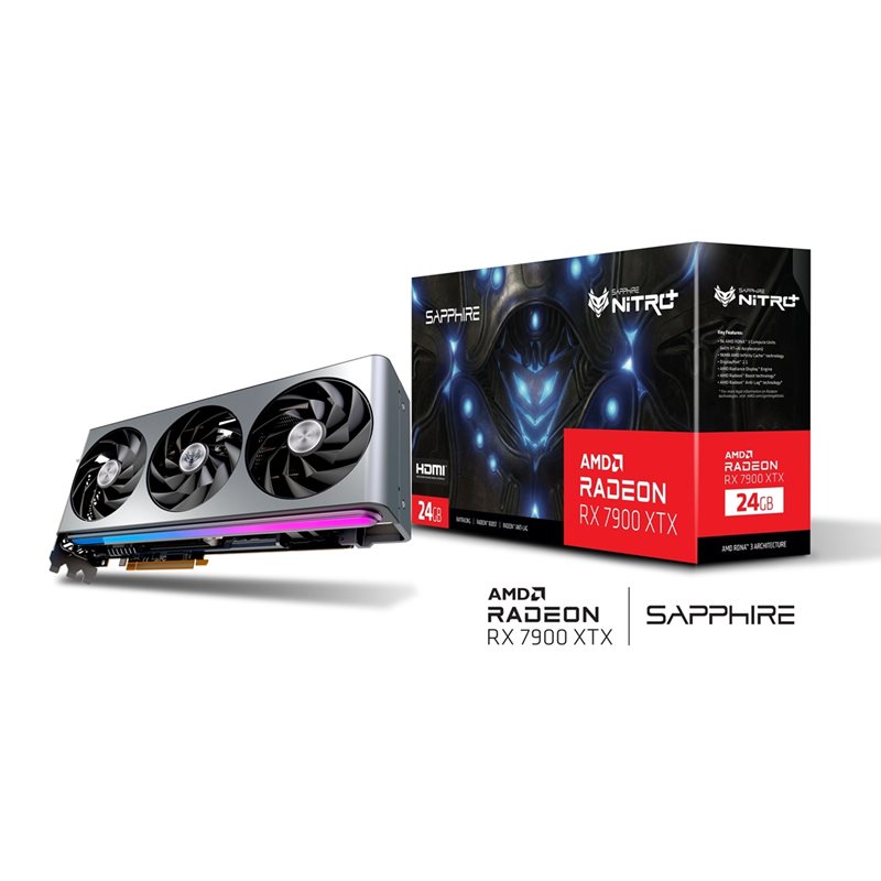 Sapphire (Outlet) Radeon RX 7900 XTX NITRO+ Vapor-X -näytönohjain, 24GB GDDR6