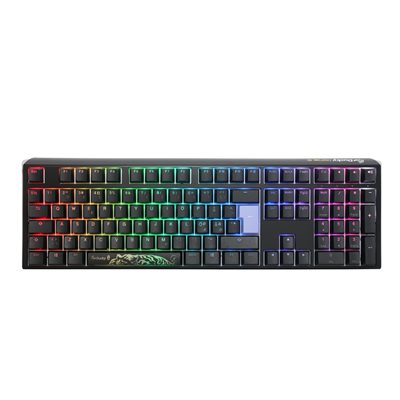 Ducky One 3 - Classic Black / White Nordic - Fullsize - Cherry Blue, mekaaninen näppäimistö