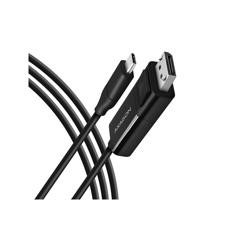 AXAGON USB-C -> DisplayPort 1.2 -kaapeli, 1,8m, musta