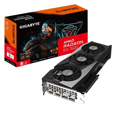 Gigabyte (Outlet) Radeon RX 7600 GAMING OC -näytönohjain, 8GB GDDR6