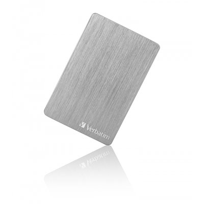Verbatim 2TB Store 'n' Go ALU, 2.5" ulkoinen kiintolevy, 3.2 Gen1 USB-A, hopea