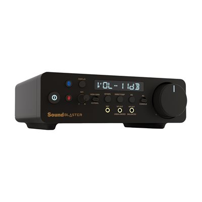 Creative Sound Blaster X5, HiFI-USB-äänikortti, 2x D/A-muunnin, balansoitu X-amp-kuulokevahvistin, musta