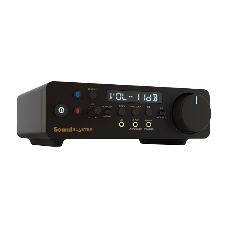 Creative Sound Blaster X5, HiFI-USB-äänikortti, 2x D/A-muunnin, balansoitu X-amp-kuulokevahvistin, musta