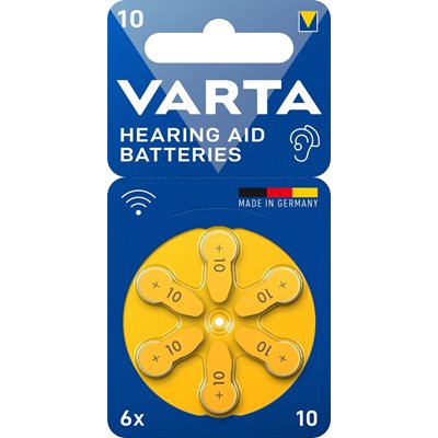 Varta 10/PR70 -kuulokojeparisto, 6kpl