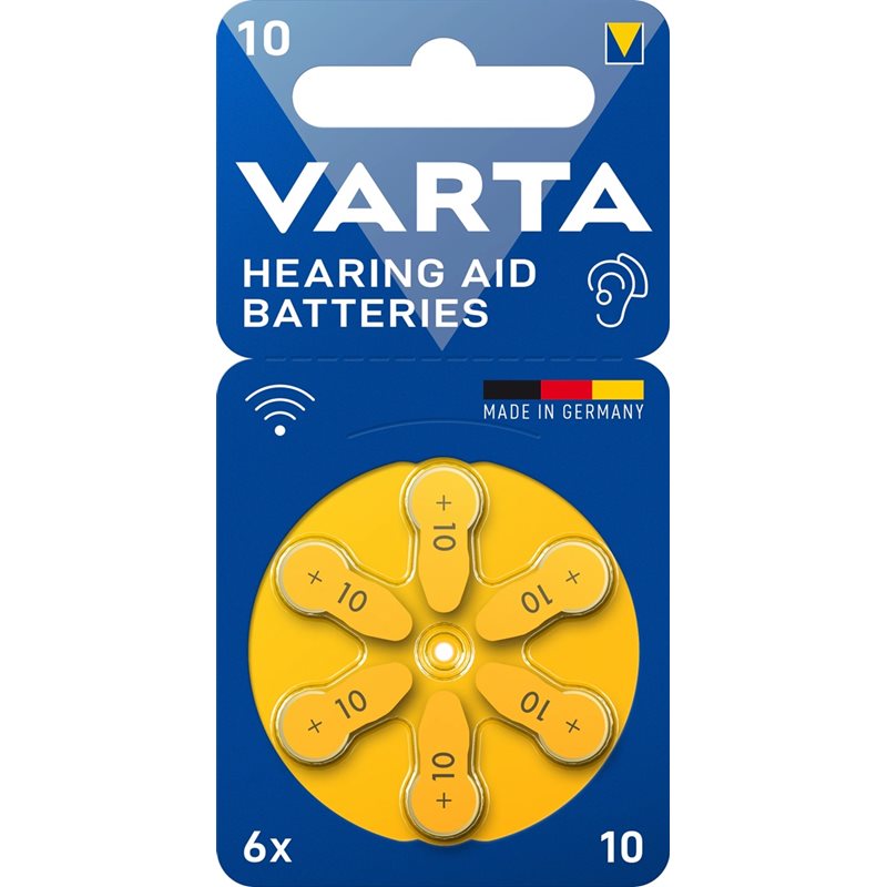 Varta 10/PR70 -kuulokojeparisto, 6kpl