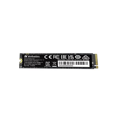 Verbatim 1TB Vi5000, NVMe SSD -levy, M.2 2280, PCIe Gen4 x4, 5000/4500 MB/s