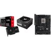 Asus DUAL-RX9060XT-16G + TUF-GAMING-B650-PLUS + TUF-GAMING-750G -tuotepaketti