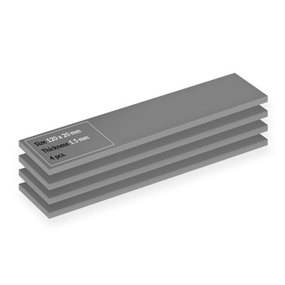 ARCTIC TP-4 -lämpötyynysarja (4 Pack), 120 x 20 mm | 1,5 mm, harmaa