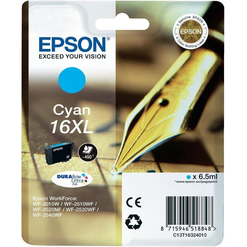 Epson Cyan 16XL DURABrite Ultra Ink