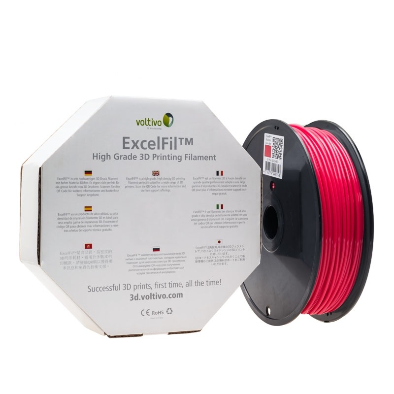Voltivo ExcelFil 3D tulostuslanka, ABS, 3mm, punainen