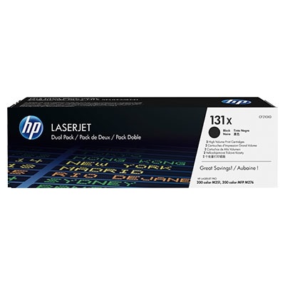 HP LaserJet CF210XD -väriainekasetti, musta, Dual Pack