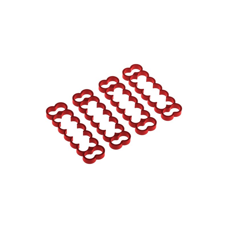 Alphacool Eiskamm Alu X14 - 4mm punainen - 4kpl