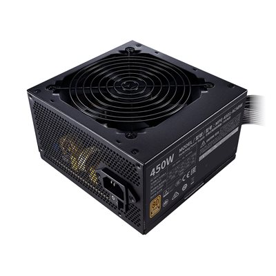 Cooler Master 450W MWE 450 Bronze V2, ATX-virtalähde, 80 Plus Bronze, musta