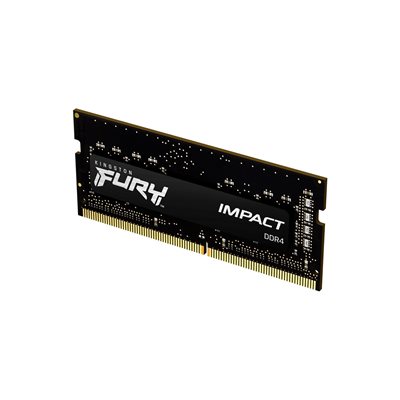 Kingston 16GB (1 x 16GB) FURY Impact, DDR4 3200MHz, SO-DIMM, CL20, 1.20V, musta