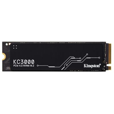 Kingston 500GB KC3000 PCIe 4.0 NVMe SSD-levy, M.2 2280, 3D TLC, 7000/3900 MB/s