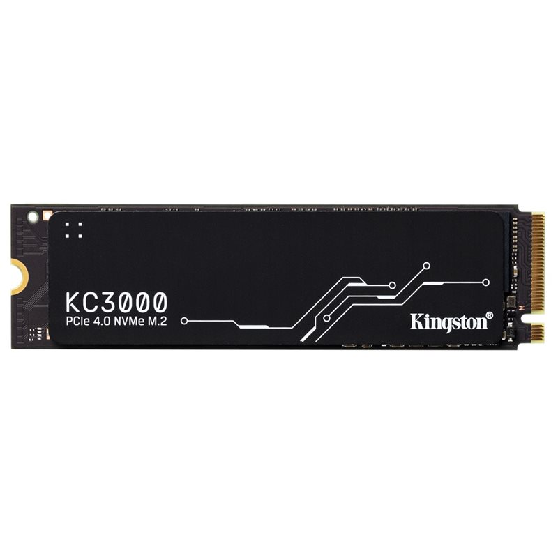 Kingston 512GB KC3000 PCIe 4.0 NVMe SSD-levy, M.2 2280, 3D TLC, 7000/3900 MB/s
