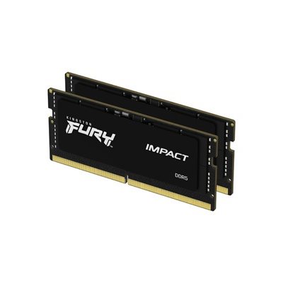Kingston 16GB (2 x 8GB) FURY Impact, DDR5 4800MHz, SO-DIMM, CL38, 1.10V, musta