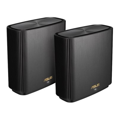 Asus ZenWiFi XT9, Tri-Band WiFi 6 Mesh -järjestelmä, AX7800, 2-pack, musta