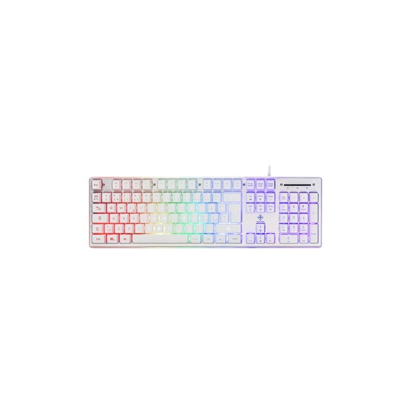 Deltaco Gaming (Outlet) WK75, RGB-pelinäppäimistö, valkoinen
