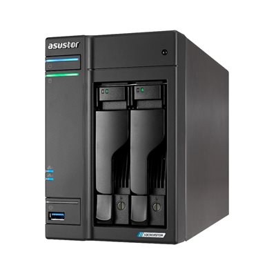 Asustor LOCKERSTOR 2 Gen2 AS6702T, 2-paikkainen NAS-asema, musta