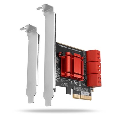 AXAGON (Outlet) PCES-SA6, PCIe-lisäkortti, 6 x sisäinen SATA 6G -portti