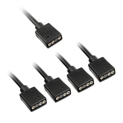 Kolink ARGB 1-4 jakokaapeli, 30cm, musta