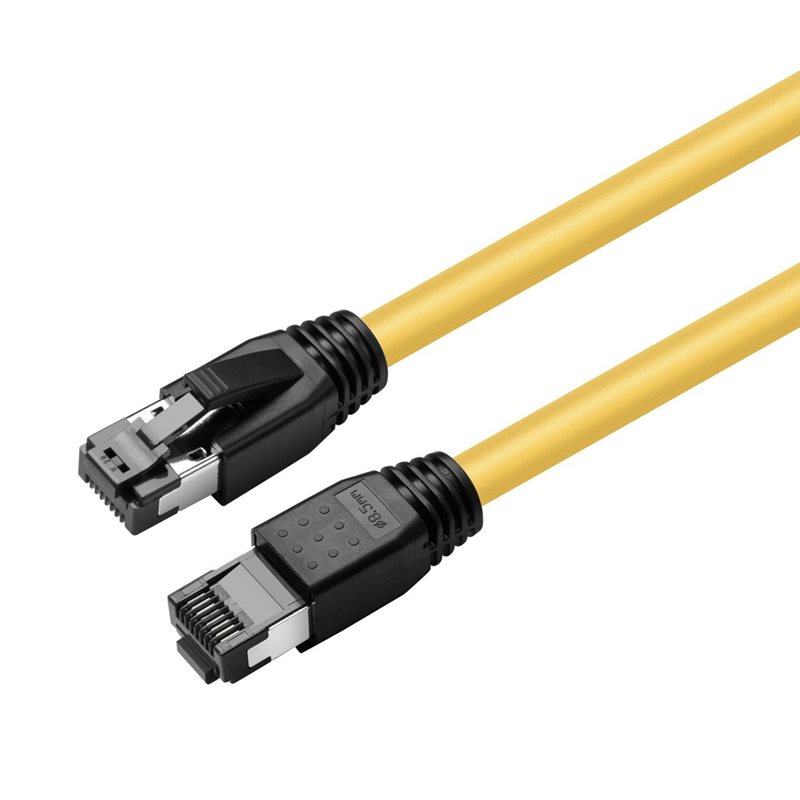 MicroConnect S/FTP Cat8.1 suojattu laitekaapeli, 0,5m, keltainen