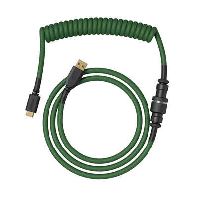 Glorious Glorious Coiled Cable, näppäimistön kierrekaapeli, Forest Green