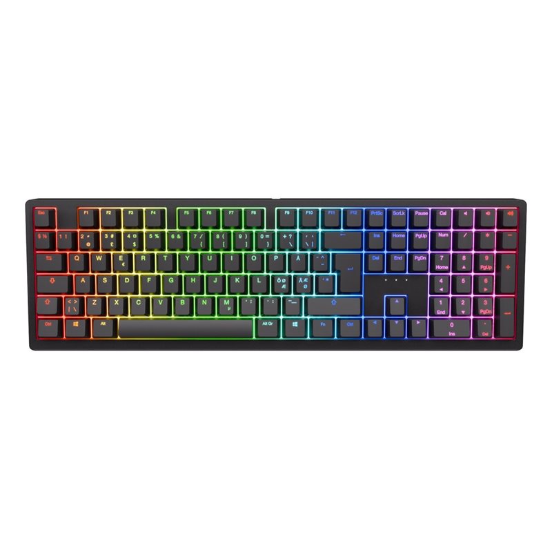 Ducky Zero 6108 - Classic Black - Fullsize - Cherry MX2A Speed Silver, langaton mekaaninen näppäimistö