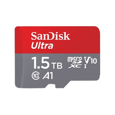 Sandisk 1,5TB Ultra, microSDXC -muistikortti, UHS-I V10 A1, 150 MB/s