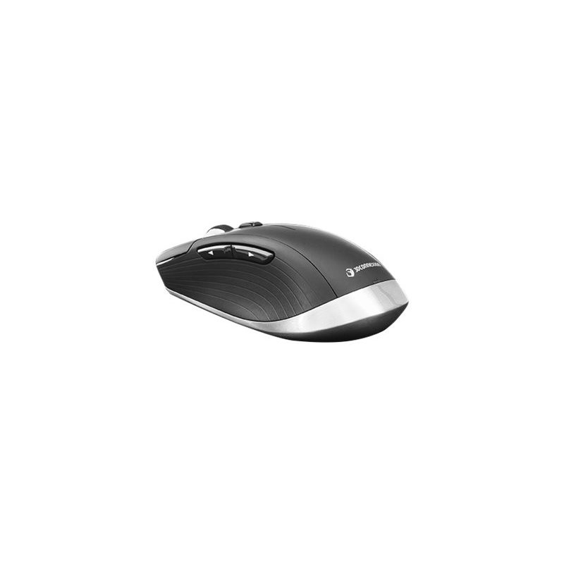3Dconnexion CadMouse Compact Wireless, langaton ergonominen hiiri, 7200 DPI, musta/hopea