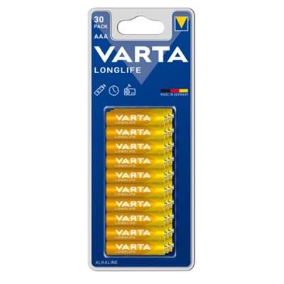 Varta AAA/LR03 Longlife -paristo, 30kpl