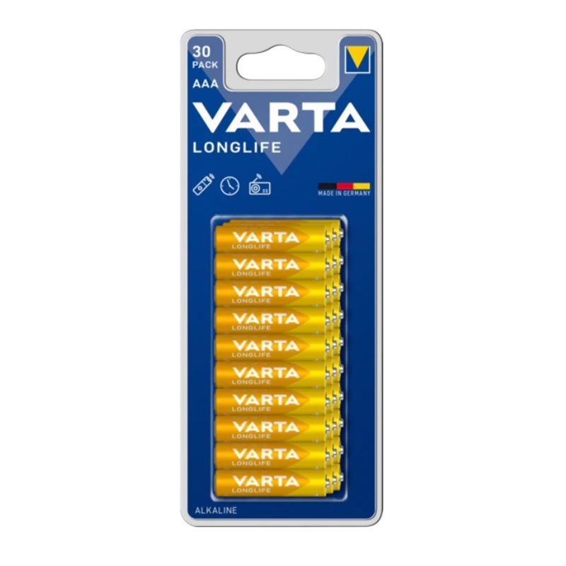 Varta AAA/LR03 Longlife -paristo, 30kpl