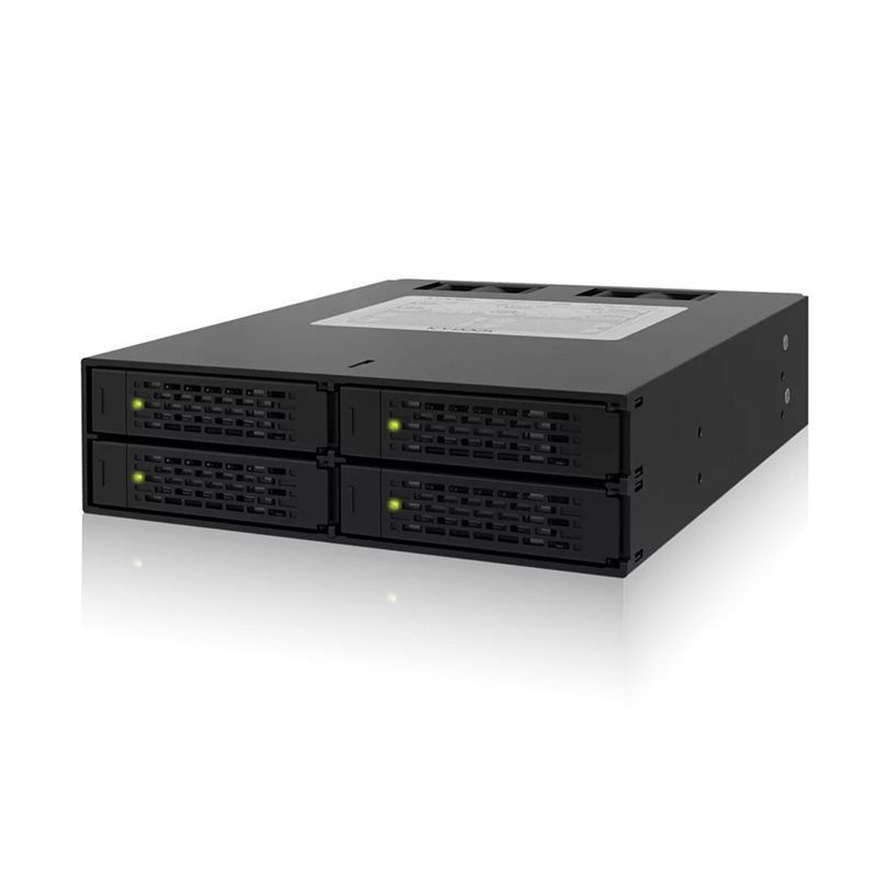 ICY DOCK ToughArmor Backplane 4x 2.5" SATA HDD/SDD kehikko 5.25" laitepaikkaan, musta