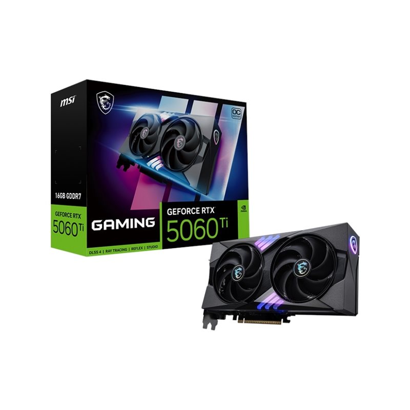 MSI GeForce RTX 5060 Ti GAMING OC -näytönohjain, 16GB GDDR7