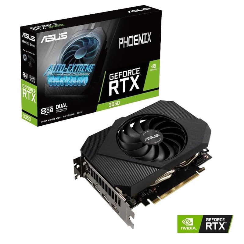 Asus (Outlet) GeForce RTX 3050 Phoenix -näytönohjain, 8GB GDDR6