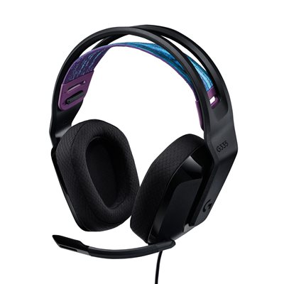 Logitech (Outlet) G335 gaming headset -pelikuulokkeet mikrofonilla, musta