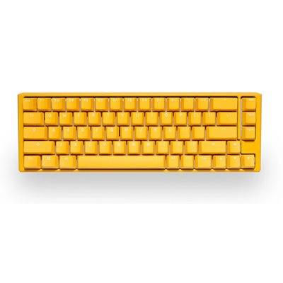 Ducky (Outlet) One 3 SF Yellow, mekaaninen näppäimistö, 65%, Cherry MX Clear, keltainen