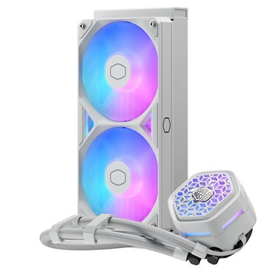 Cooler Master MasterLiquid 240 Atmos II VRM Fan, 240mm AIO-nestejäähdytysratkaisu prosessorille, valkoinen