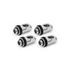 Alphacool Apex Grip Adapter 90° -sovitinsarja, OT/IT, G1/4, kierrettävä, 4 kpl, kromi